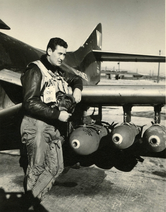 Lot Detail - Ted Williams Signed Military Pilot Gear Photo Framed